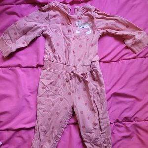 Girls 12 month long sleeve romper